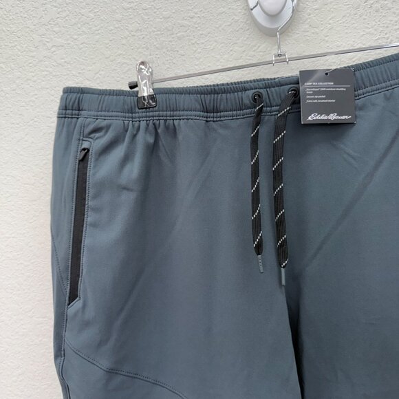Eddie Bauer Camp Tek Storm Gray Performance Stretch Jogger Pants Mens sz XL NEW - Picture 3 of 13